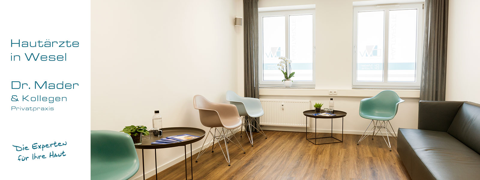 Wartezimmer · Privatärztliche Hautarztpraxis Wesel Dr. Mader & Kollegen