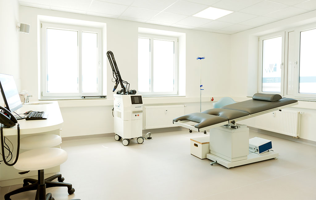 Behandlungszimmer Dermatologische Privatpraxis Wesel